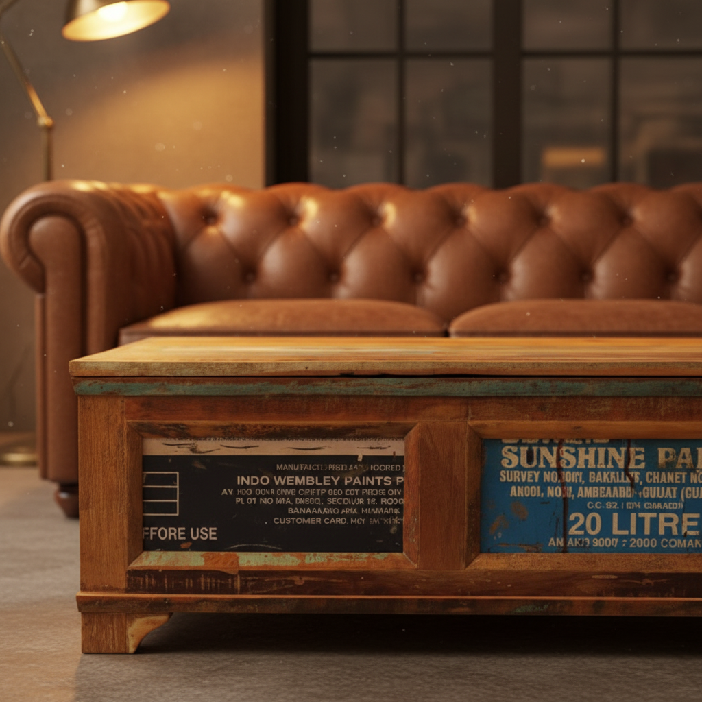 Industrial setting with detail focus