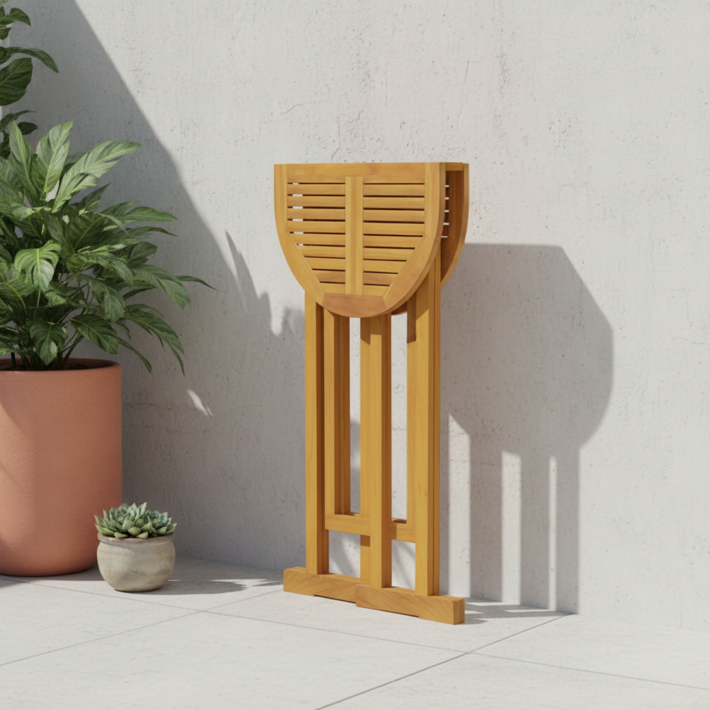 Ingeklapte bartafel - compacte opslag