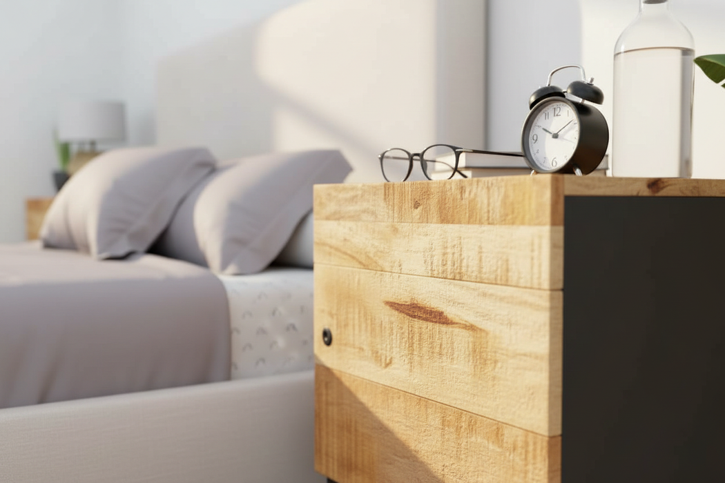 Intieme close-up met houtdetails