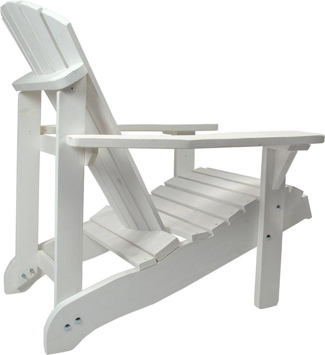 Jumbo Canadese Ligstoel in Wit - Adirondack