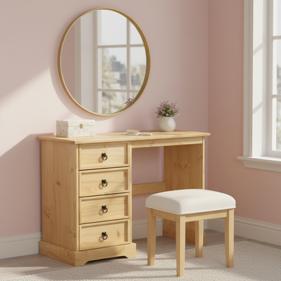 Kaptafel in meisjeskamer