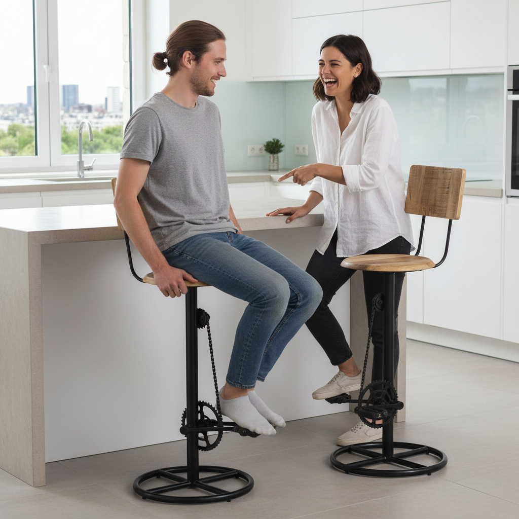 Keuken trappen en lachen