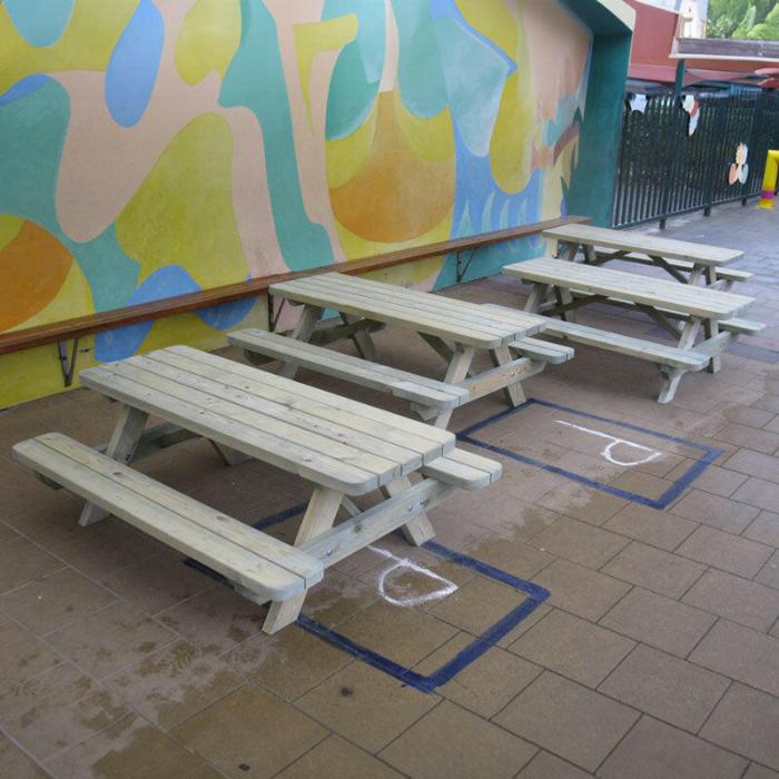 6-PACK - Kinderpicknicktafel 140 cm KING ®