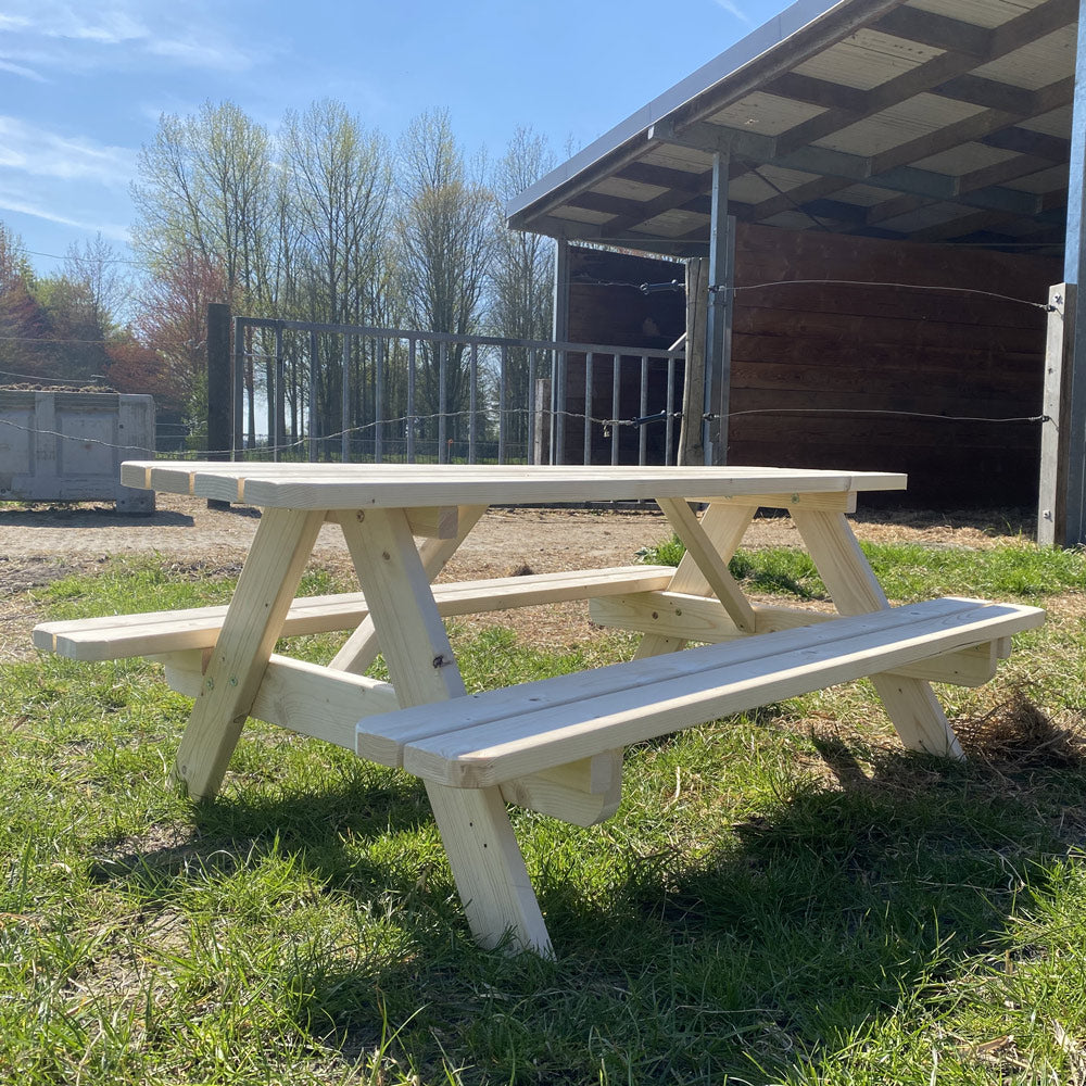 Kinderpicknicktafel 140 cm KING ® - Natuur