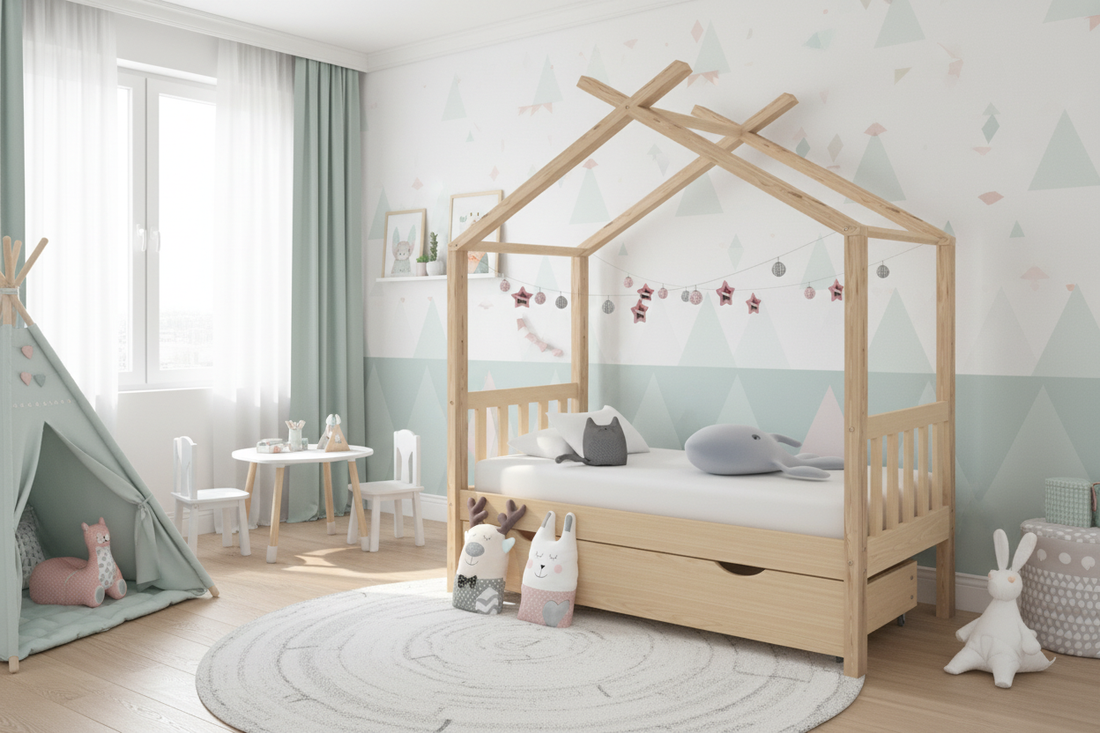 Kinderbed Droompluim wit zonder mensen