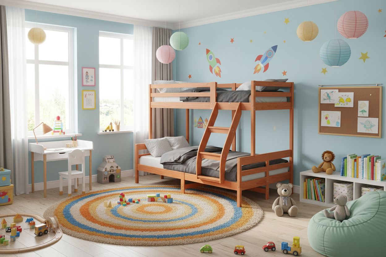 Kinderbed Milo in vrolijke kinderkamer