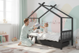 Kinderbed Peter wit met papa en kind