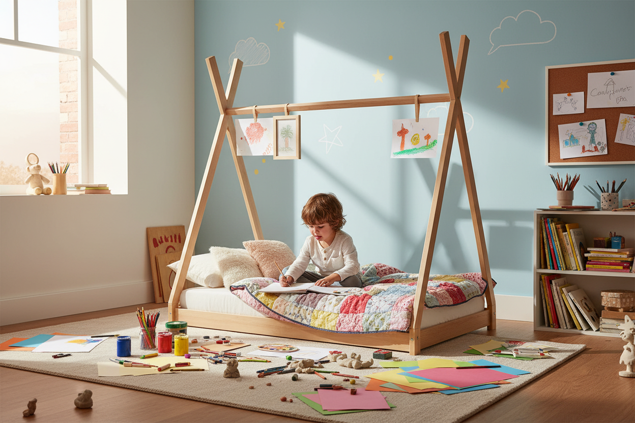 Kinderbed Tipi creatief moment