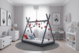 Kinderbed Tipi grijs (correct)