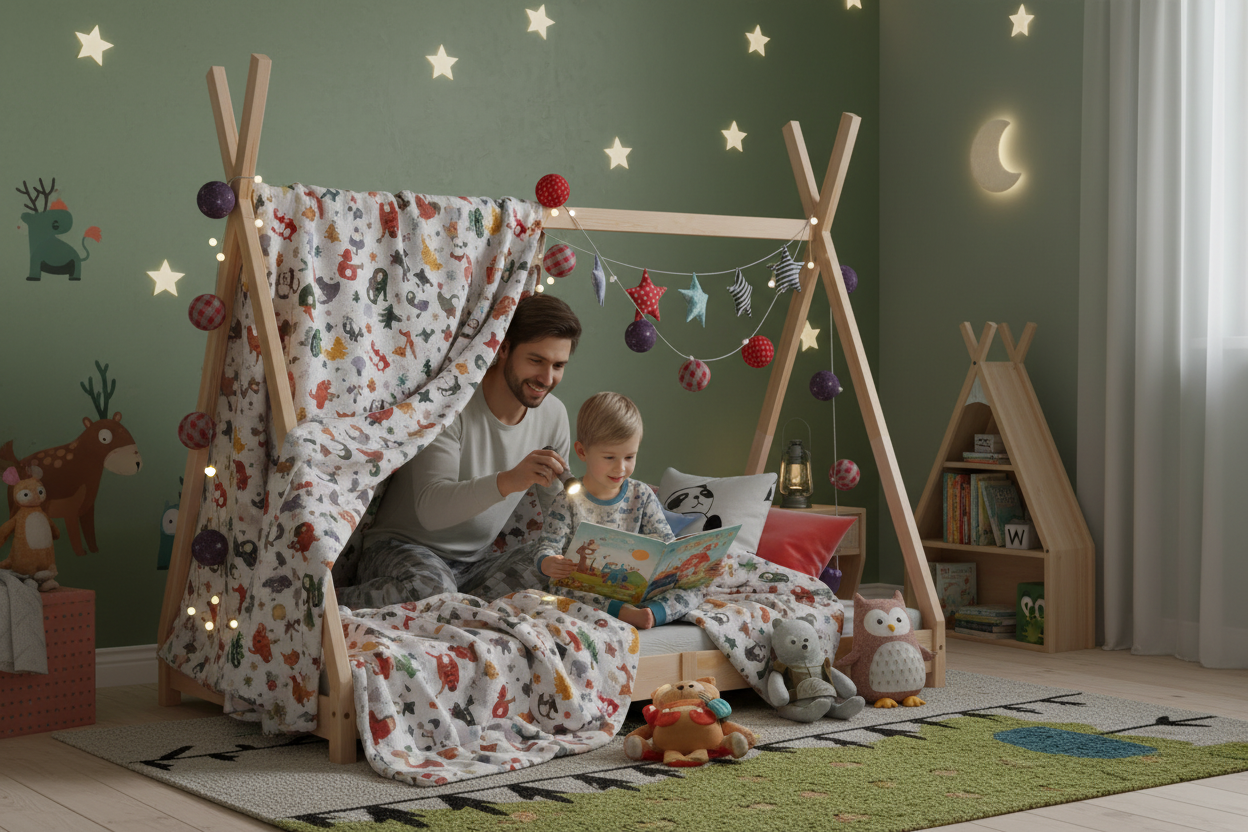 Kinderbed Tipi kampeeravontuur