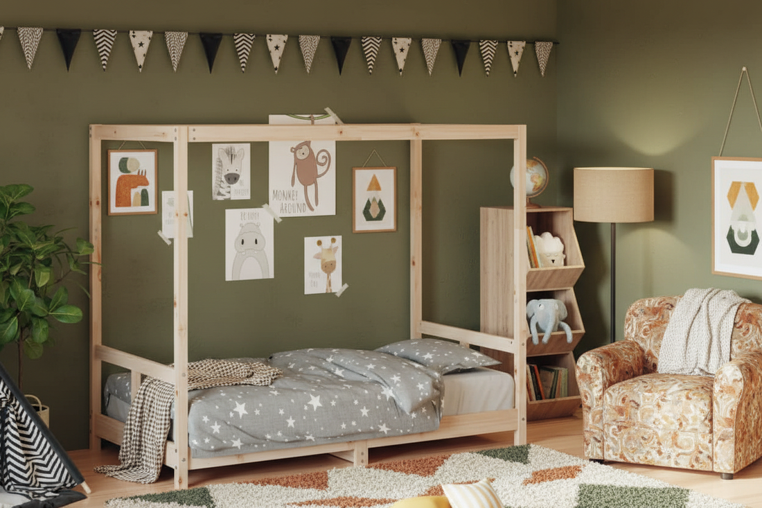 Kinderbedframe Noor 80x160 naturel zonder randje