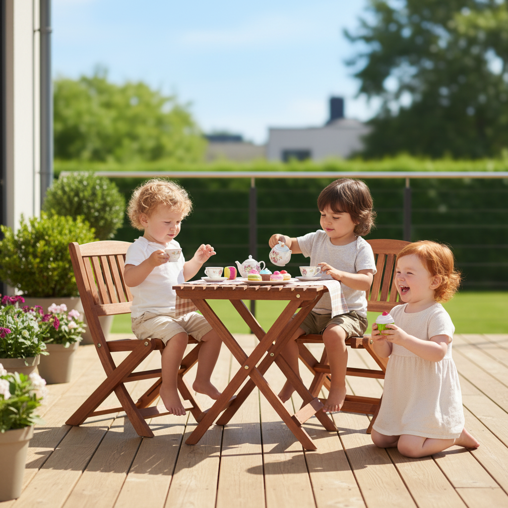 Kinderen aan theefeestje