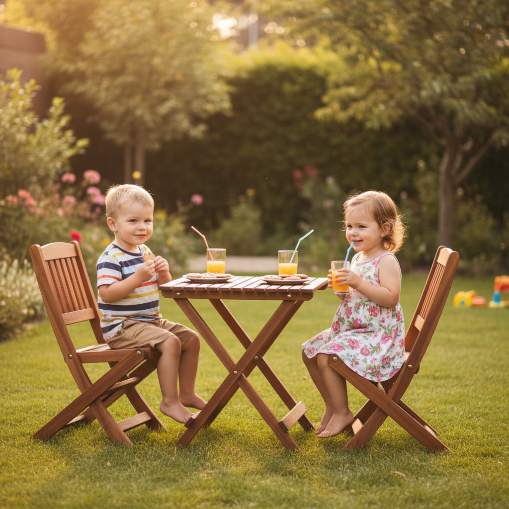 Kinderen snacken samen