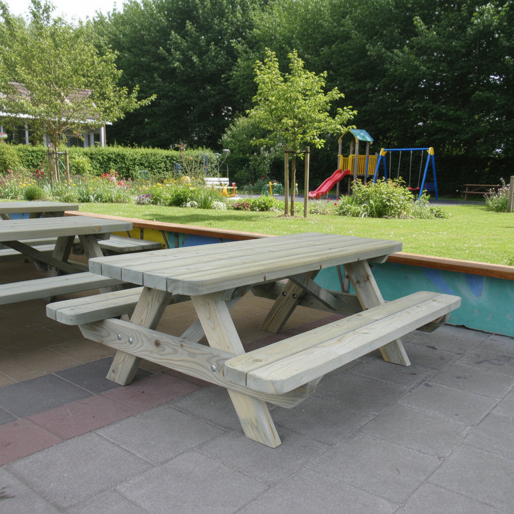 kinderpicknicktafel close-up