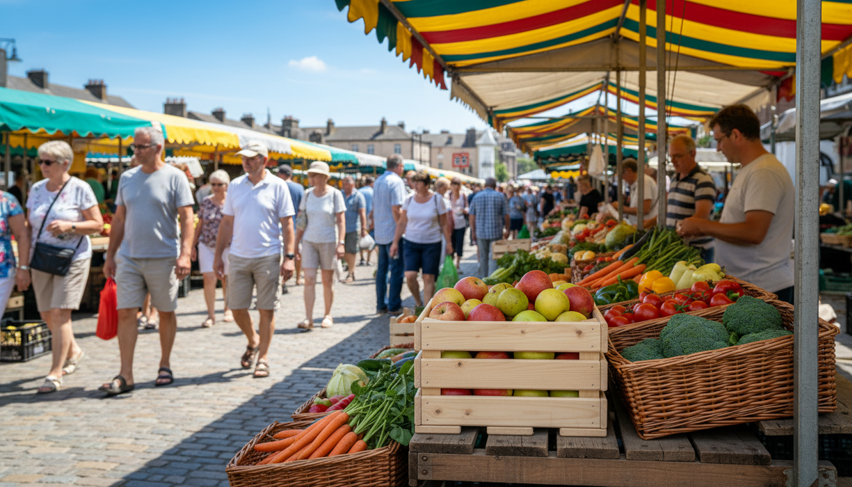 Houten kistje 30 × 40 × 22 cm — vurenhout
