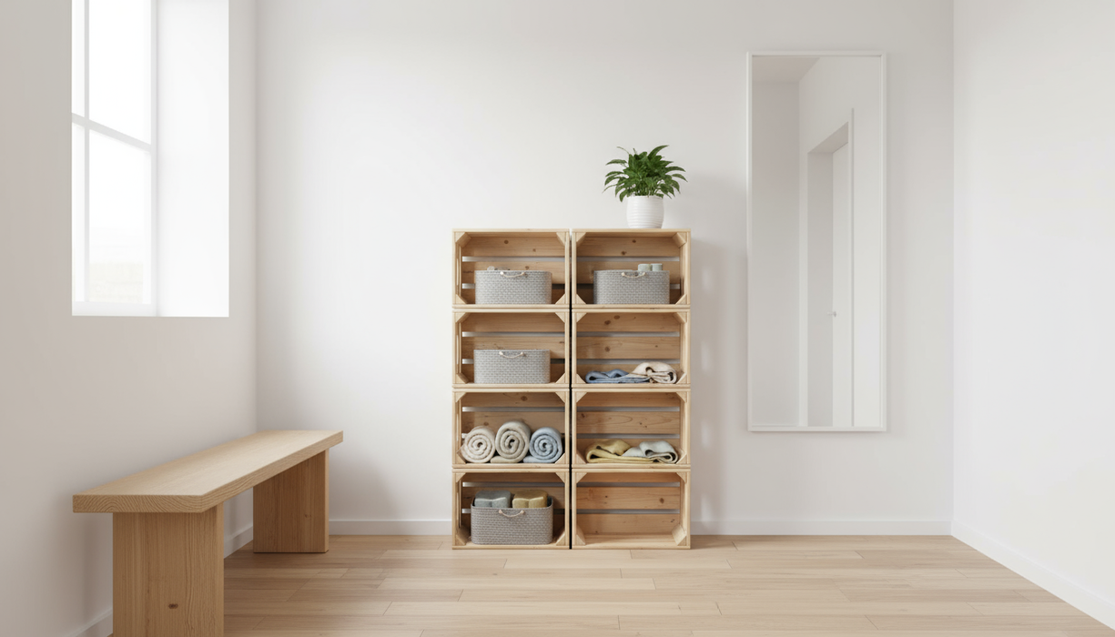 Houten kistje 30 × 40 × 22 cm — vurenhout