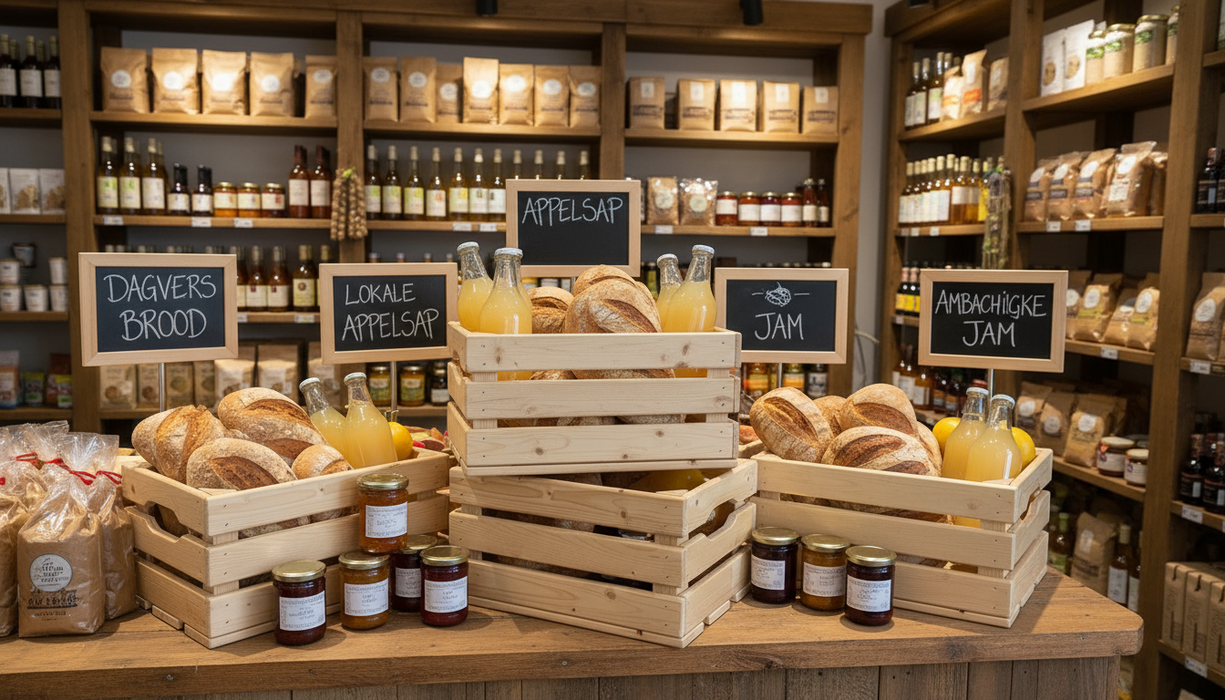 Houten kistje 30 × 40 × 22 cm — vurenhout