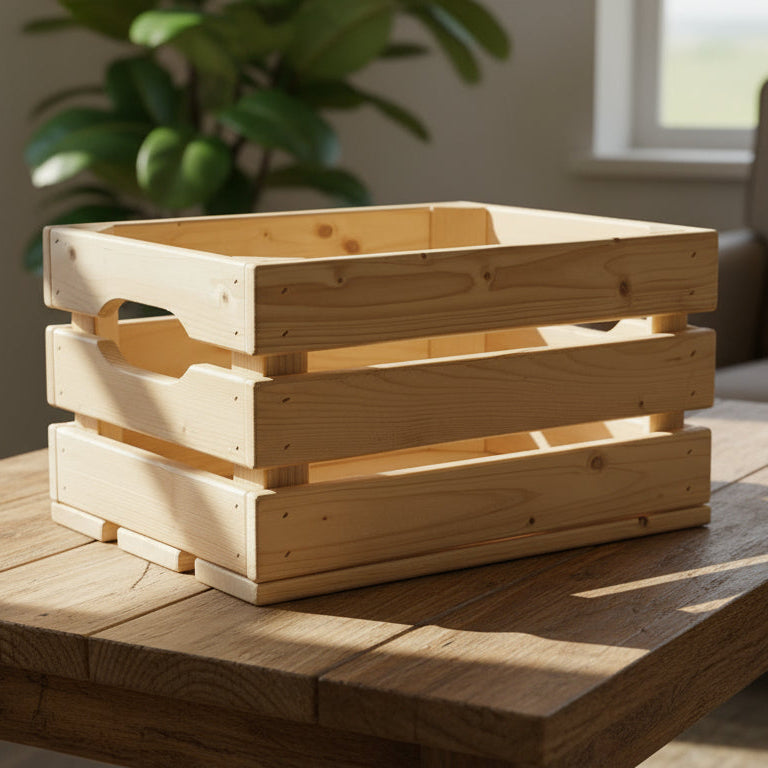 Houten kistje 30 × 40 × 22 cm — vurenhout