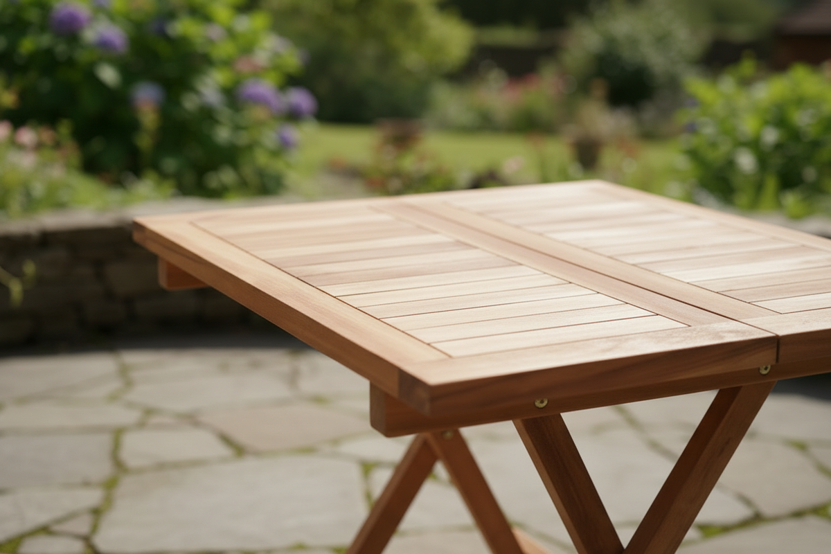 Klaptafel 50x50 Detail
