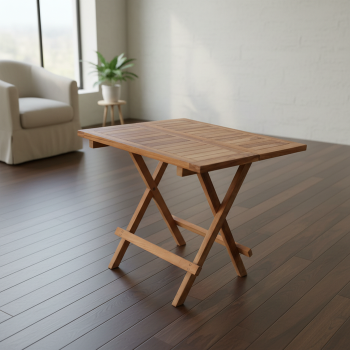 Teakhouten klaptafel