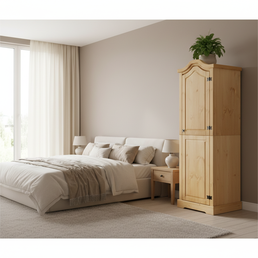 Kledingkast in moderne slaapkamer