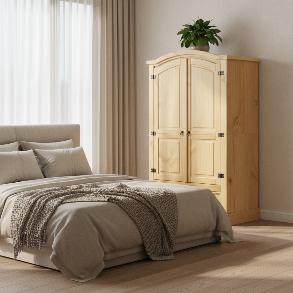 Kledingkast in moderne slaapkamer