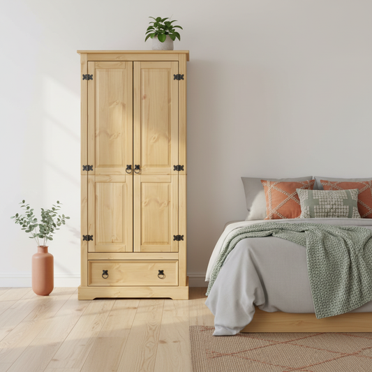 Kledingkast in Scandinavische setting