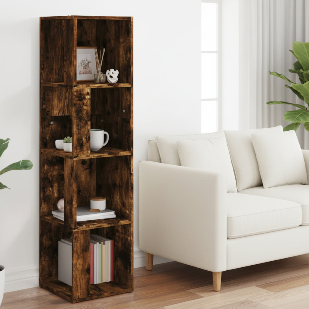 Kolomkast mangohout 33x33x132cm - moderne minimalistische woonkamer