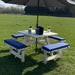 Kussen in marineblauw voor 96 cm tafel - Comfortabele buitenzitplaats
