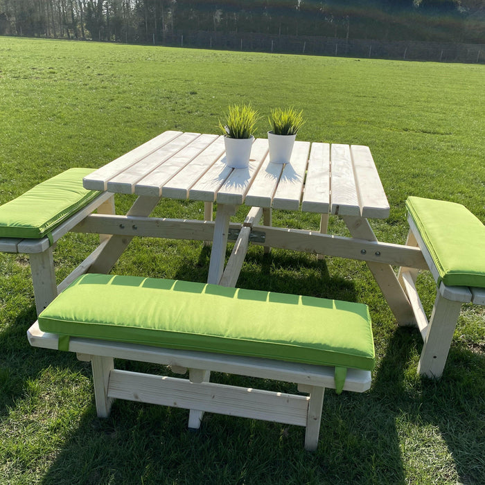 Upgrade uw Buitenruimte met Ons Groene Kussen voor 96 cm Picknicktafel