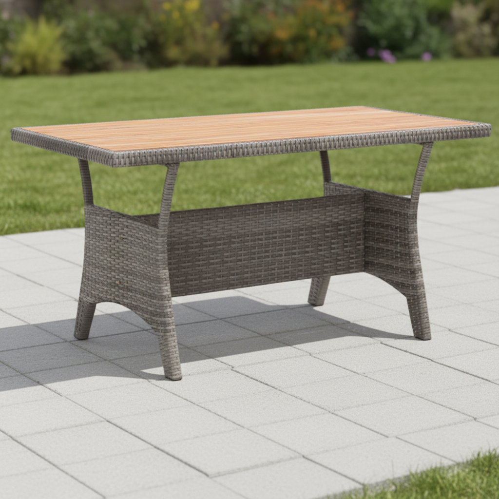 Lage rotan tafel productfoto