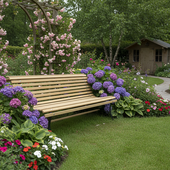 KING Slatted Garden Bench