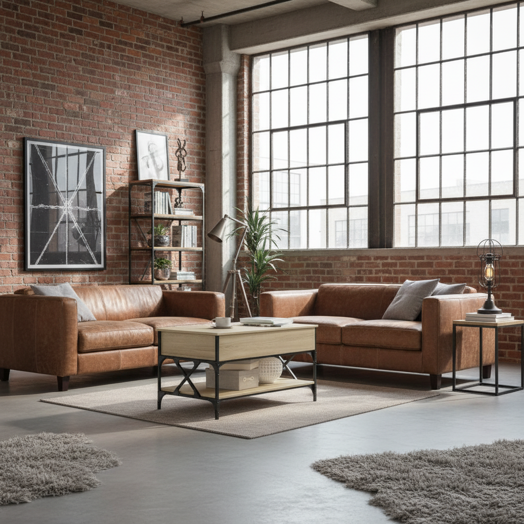 Lichte houtkleur - Industriële loft