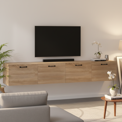 Lichte luxe woonkamer met TV