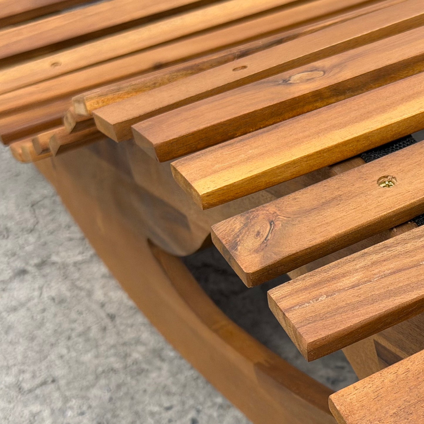 Hardhouten ligbed Solaro – houten ligzetel KING ®