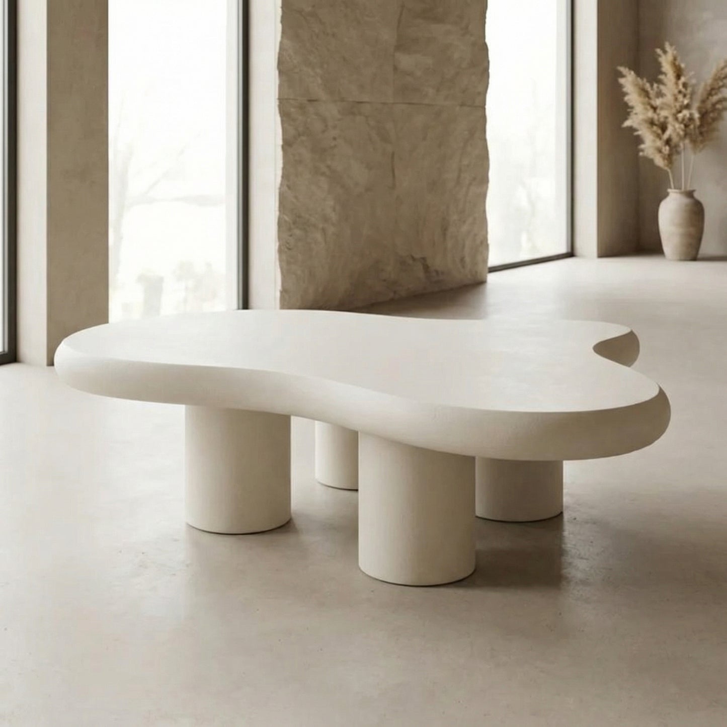 Liora Flow Salontafel – Crème Organisch Meesterwerk