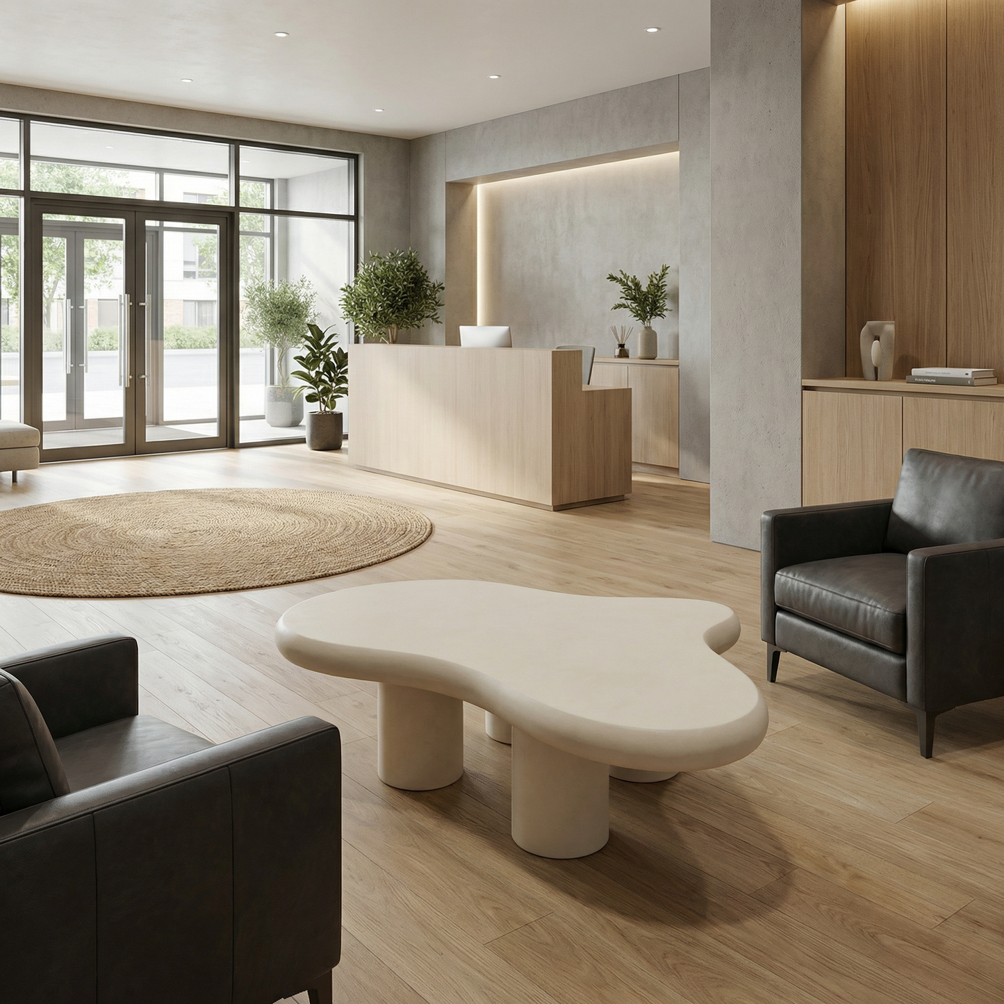 Liora Flow Salontafel – Crème Organisch Meesterwerk