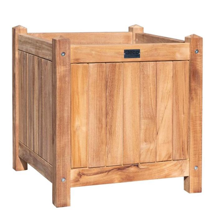 Teak Bloembak Lombok (45 x 45 x 47 cm) | Tekora