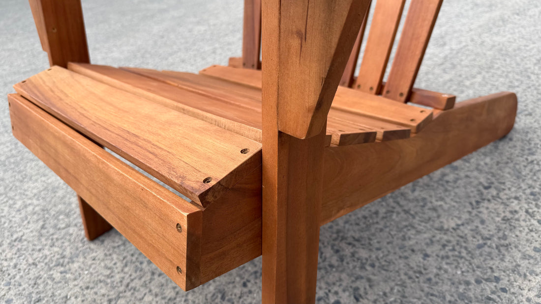 Hardhouten Adirondack stoel Tavira – houten relaxstoel met brede armleuningen – Acacia – foto 5