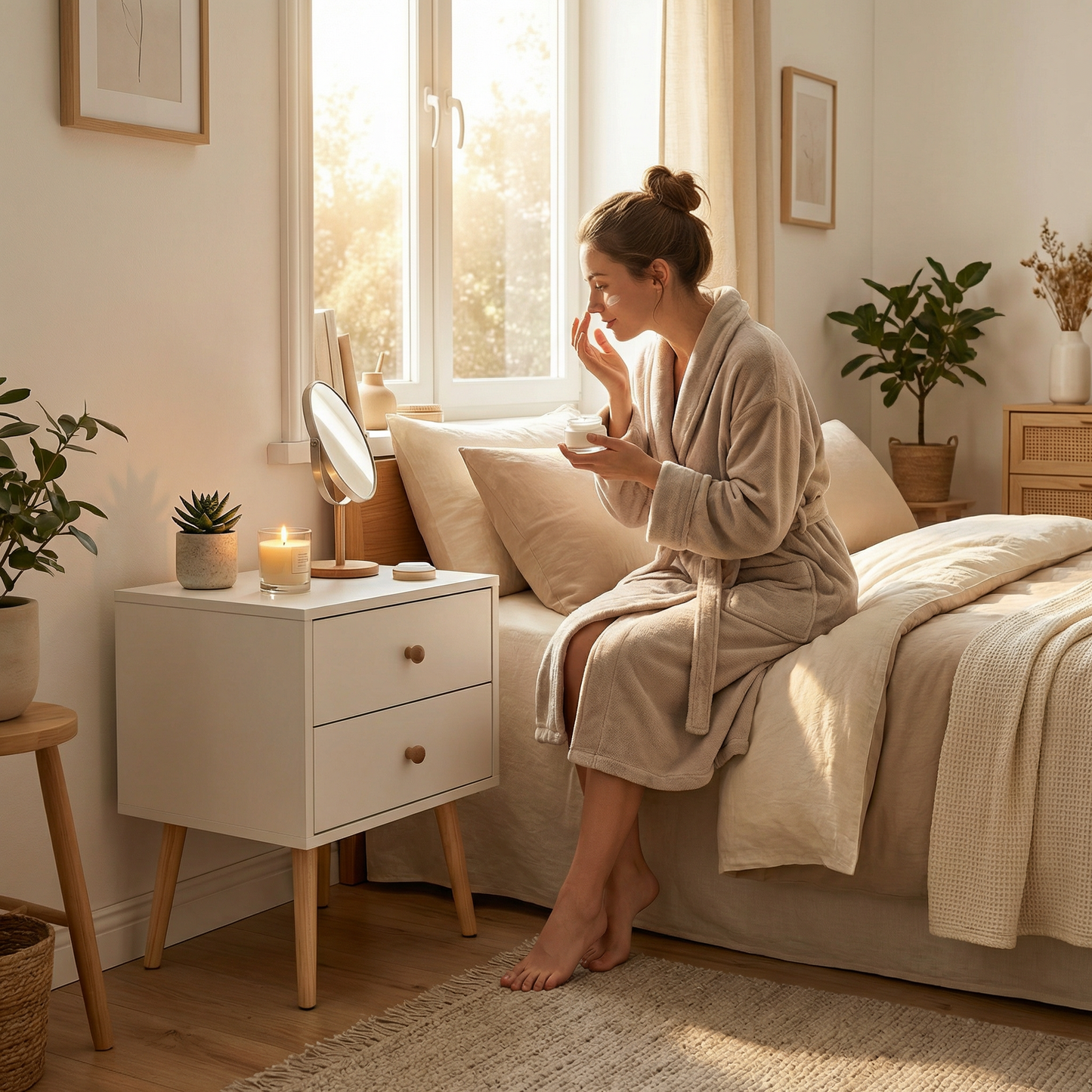 LUNARA – Nachtkastje Nordic Wit