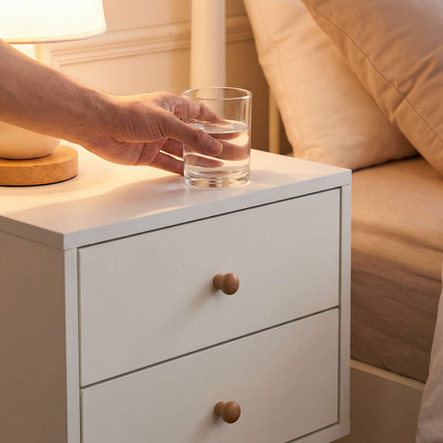 LUNARA – Nachtkastje Nordic Wit