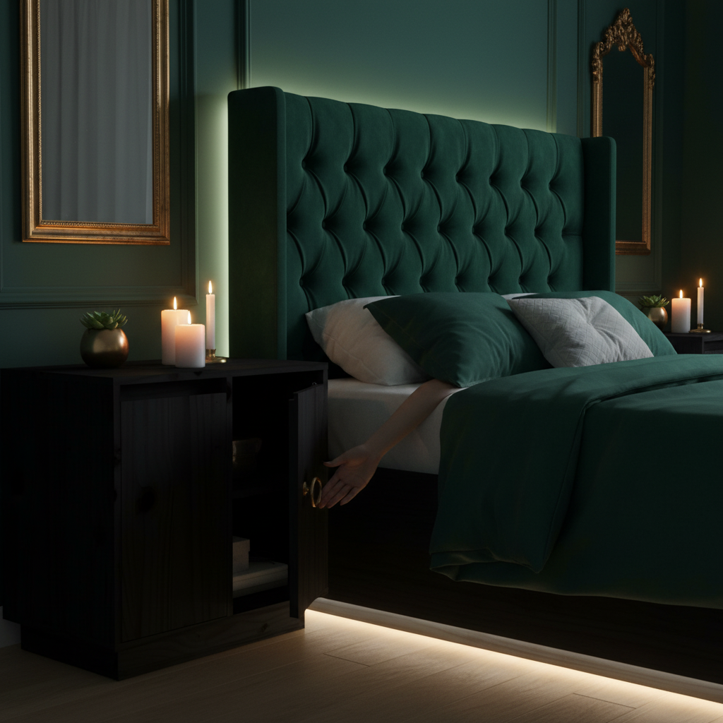 Luxe slaapkamer zwart