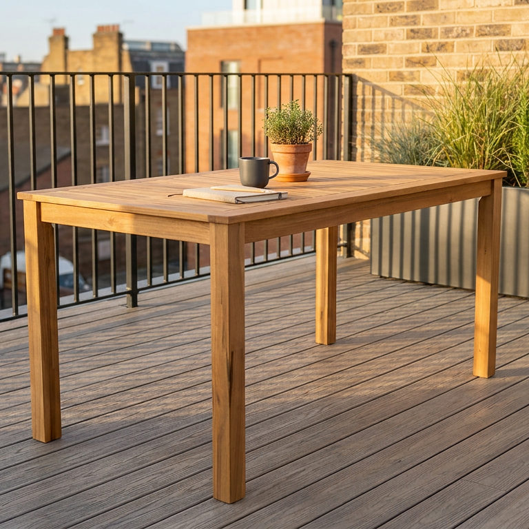 Hardhouten tuintafel 144 x 75 cm – Acacia – foto 2