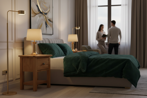 MANERO nachtkastje in luxe contemporary slaapkamer