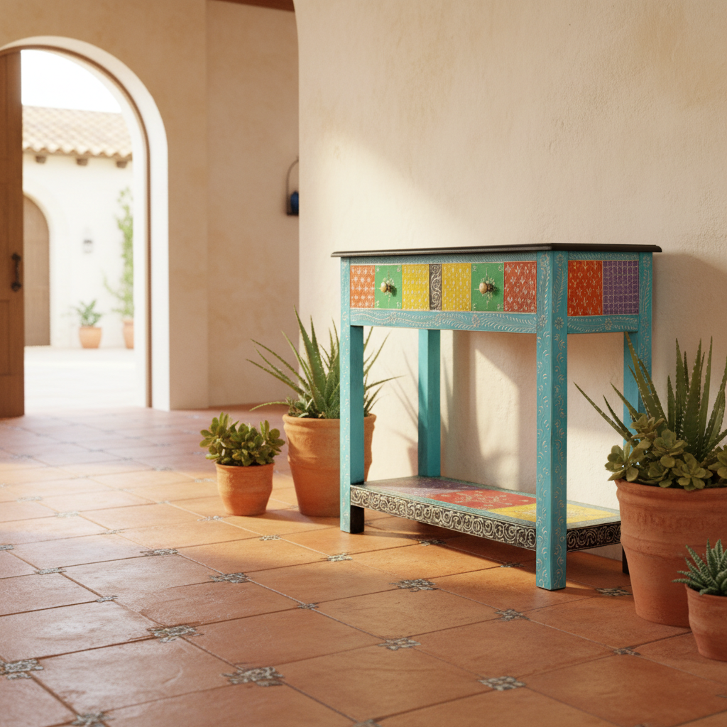 Mediterranean villa hallway