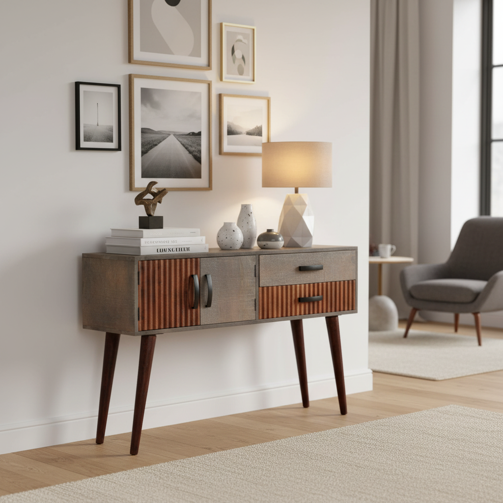 Mid-century modern setting