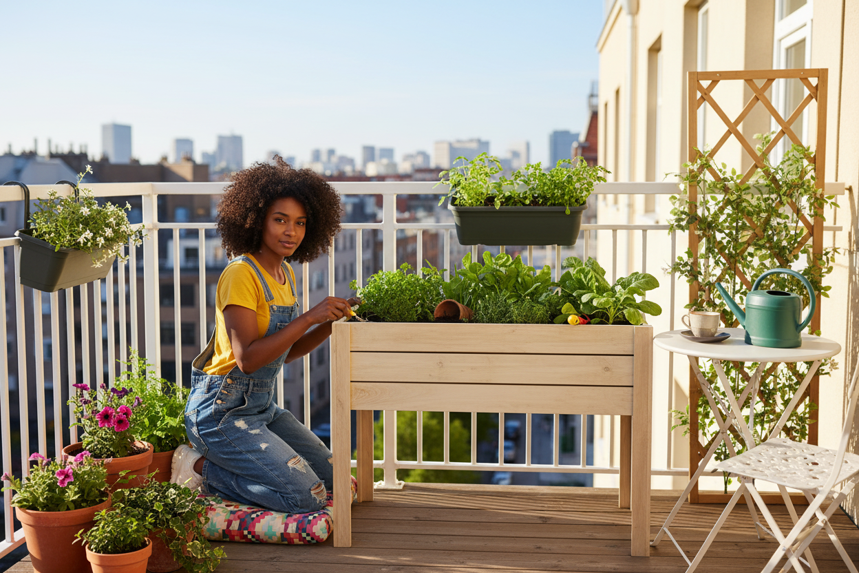 Minigarden Liv in complete balkontuin