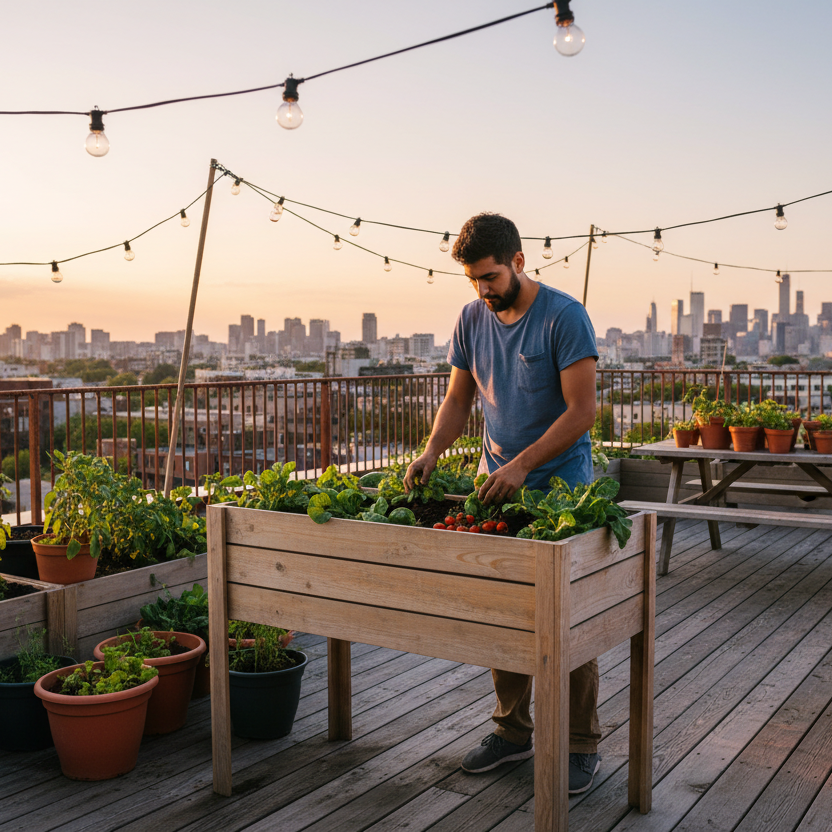 Minigarden Liv realistisch dakterras