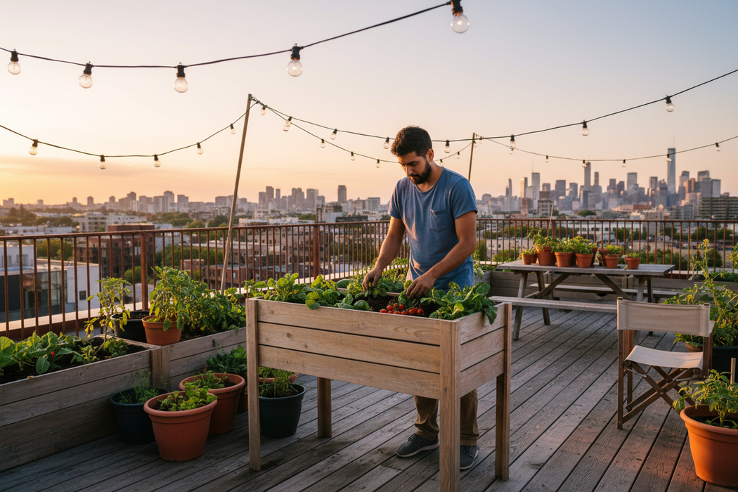 Minigarden Liv realistisch dakterras