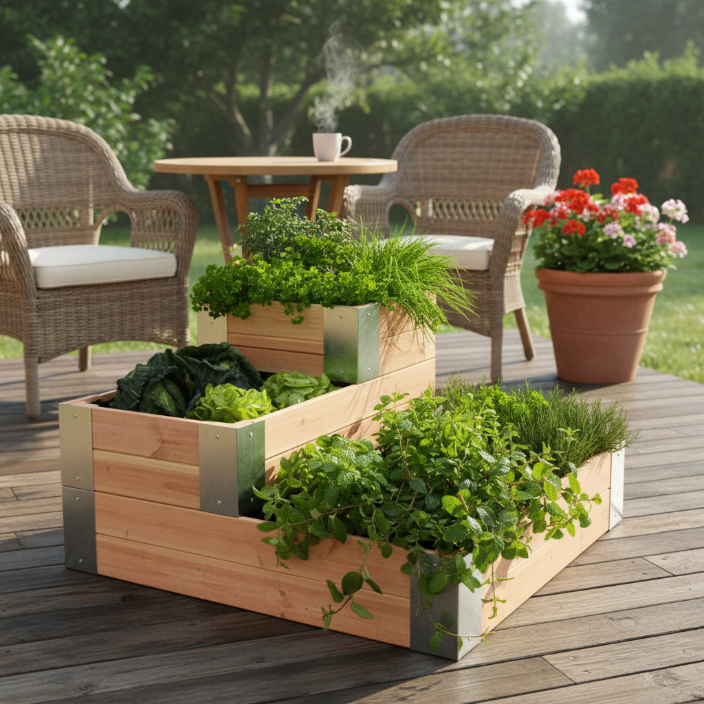 Minigarden op terras